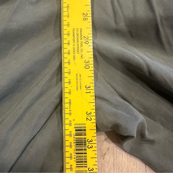 Nine West Olive Green Short Sleeve Jumper Tie Waist Size XL - Picture 10 of 14